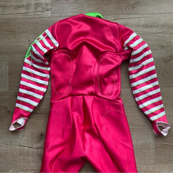 Spyder Performance GS Ladies Large Ski Race Suit in Taffy Pink Bryte Green color - Picture 16 of 16
